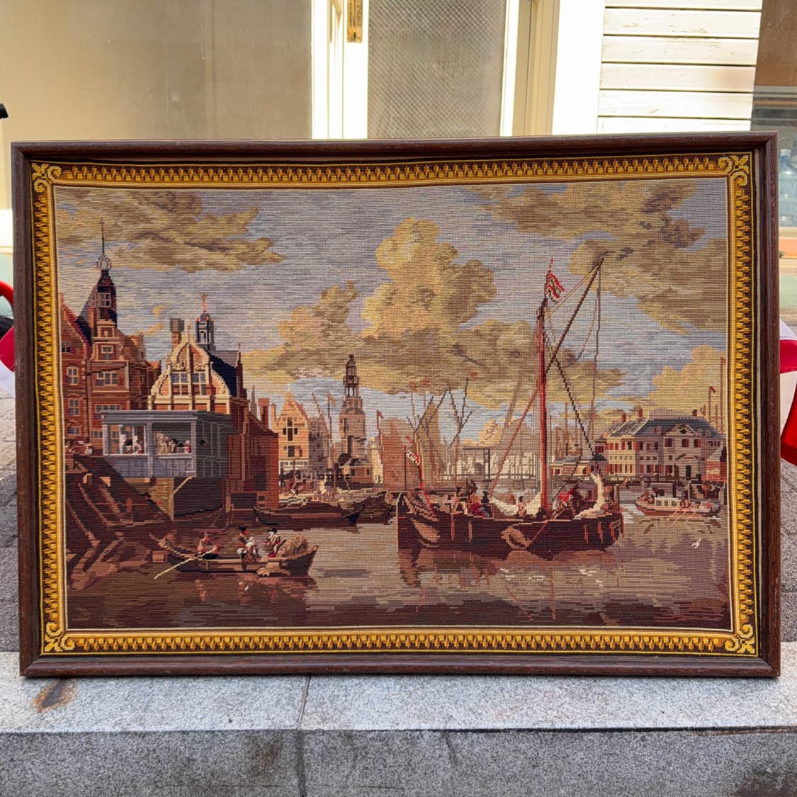 빈티지 소품 우드 프레임 태피스트리 아트워크 상품이미지1