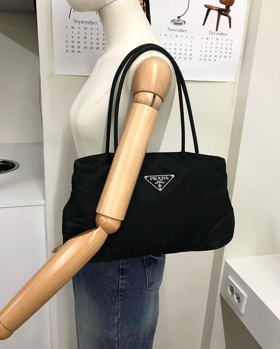 프라다 빅 삼각로고 포코노 숄더백 가방 상품이미지10