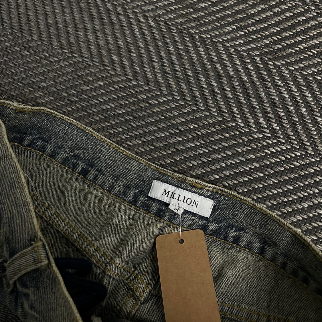 빈티지 y2k 디스트로이드 워싱 데님 카고 팬츠o 4458 상품이미지5