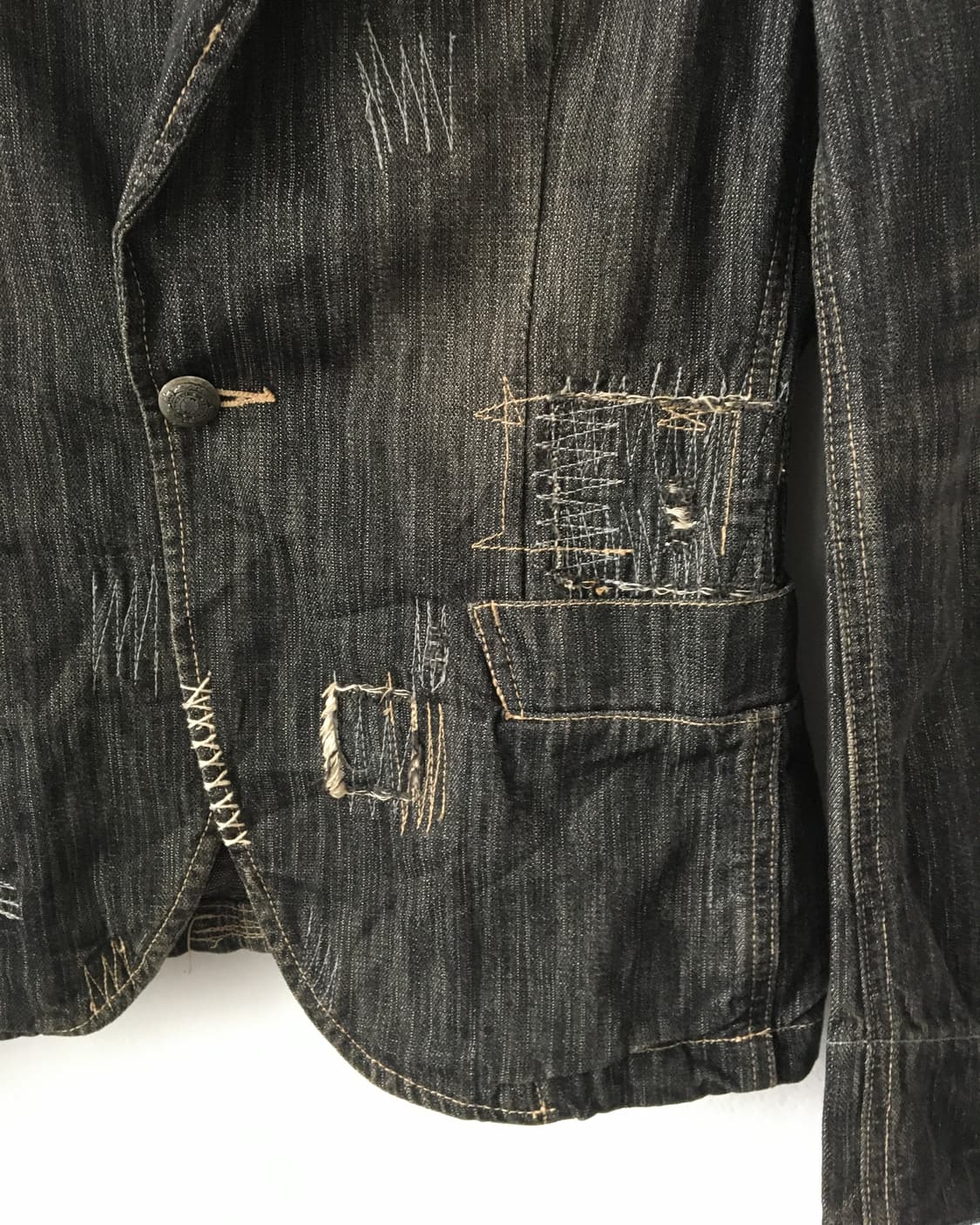 Button stitch point denim jacket 상품이미지7