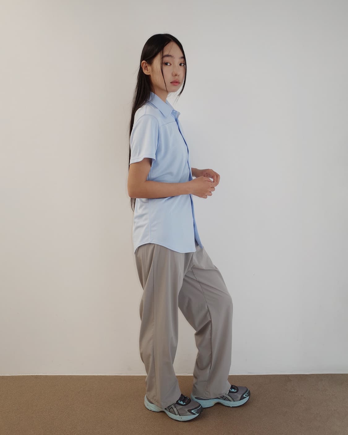26-002 NYLON PANTS (LIGHT GREY) 상품이미지2