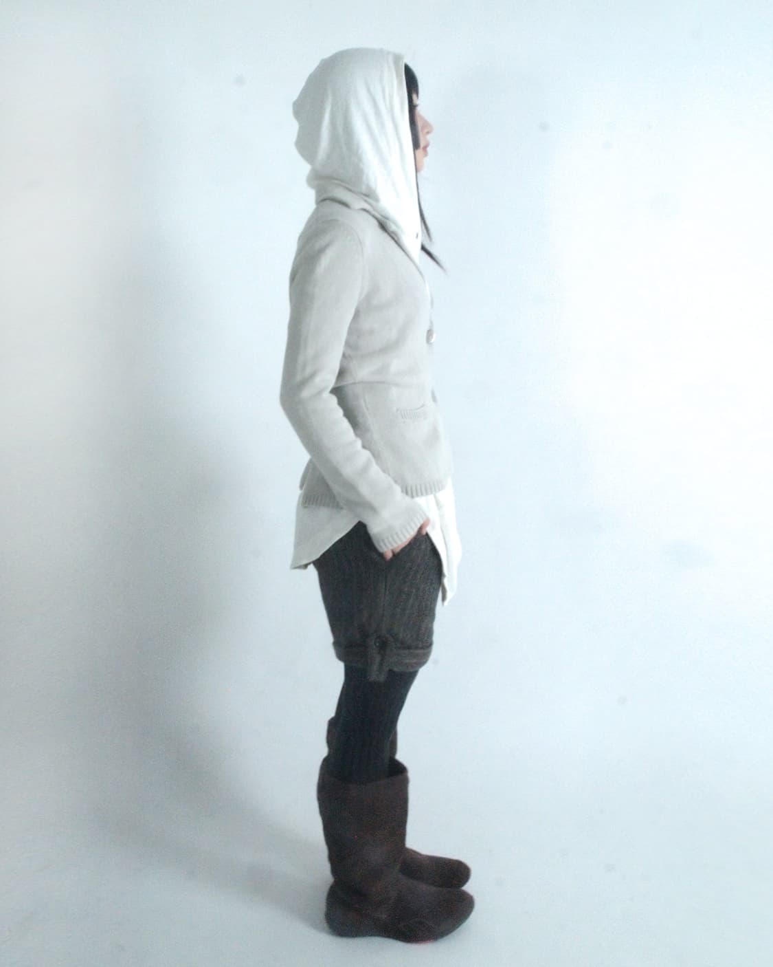 Greyish ivory 2 button knit jacket 상품이미지2