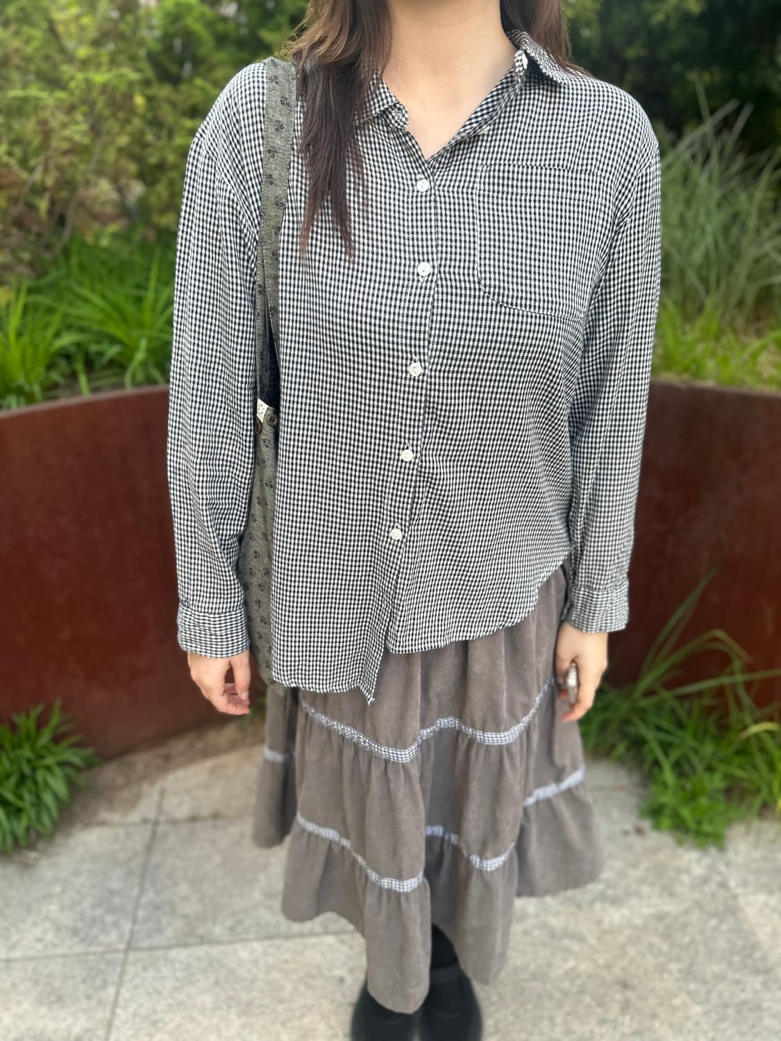 Japenese vintage 포켓 체크 셔츠 상품이미지3