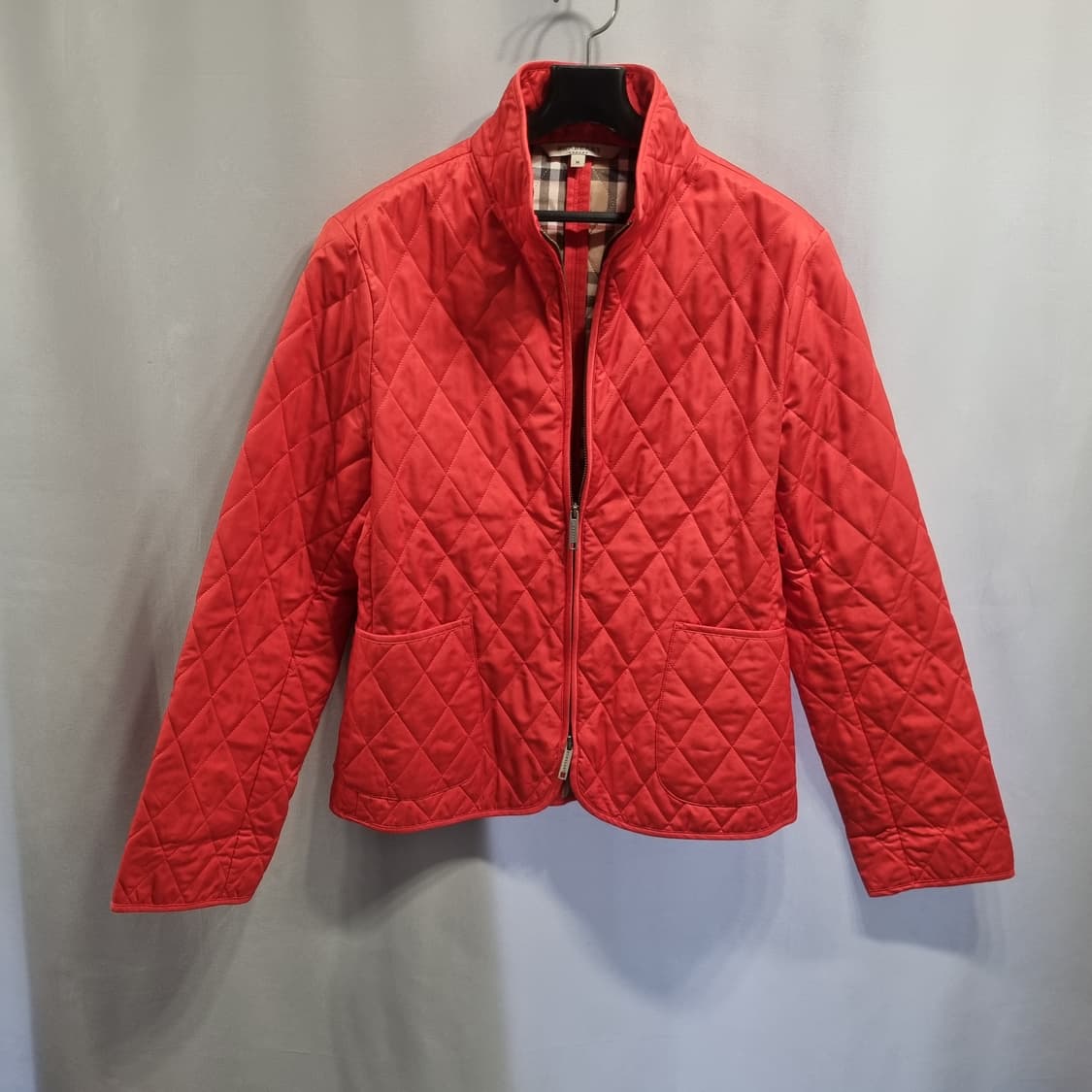 버버리 퀼팅 자켓 레드 상품이미지1