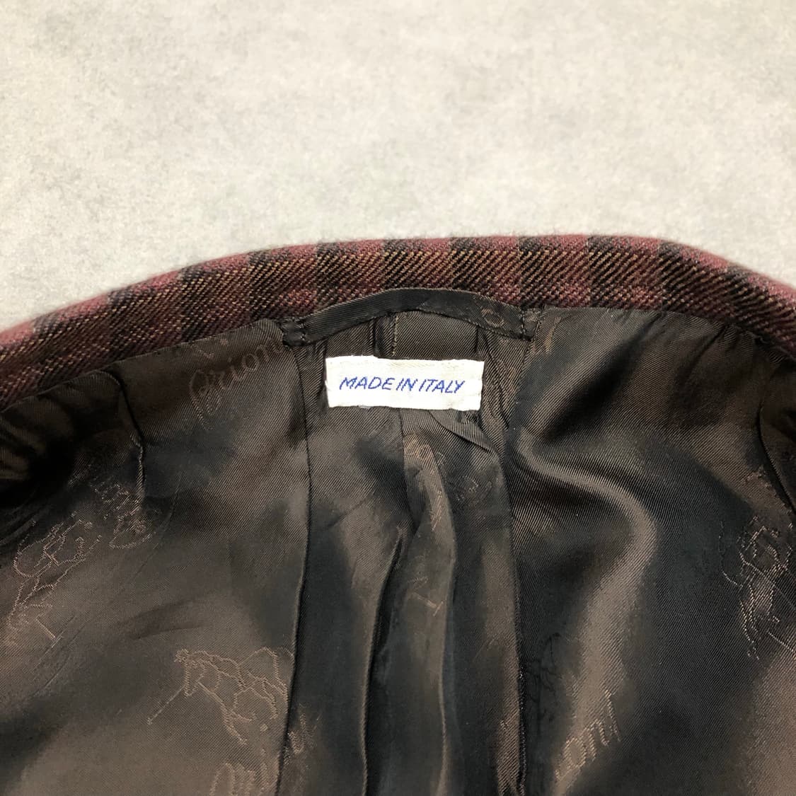 브리오니 캐시미어100 이태리 체크 자켓 41 상품이미지7