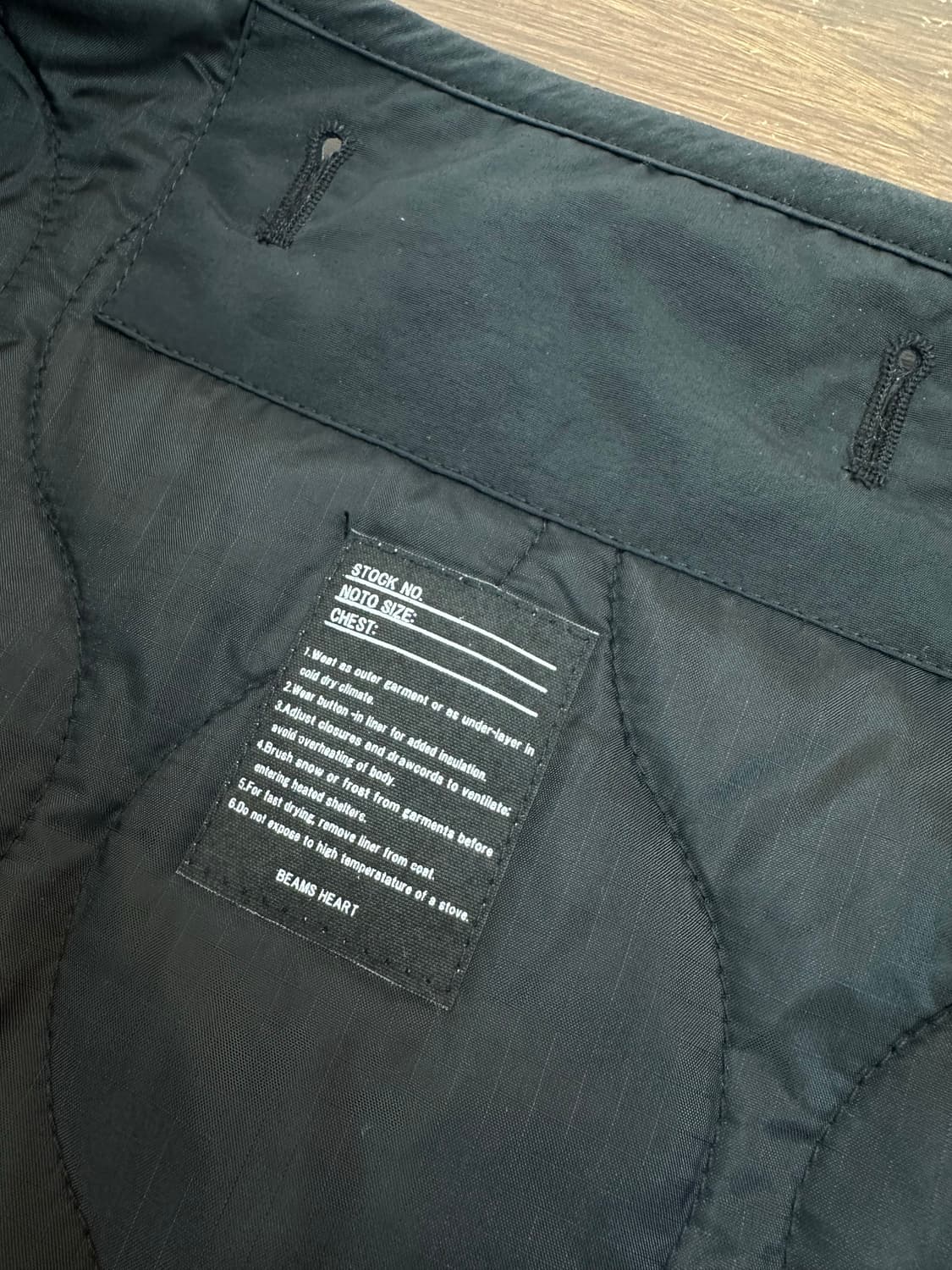 빔즈 M-65 개파카 피쉬테일 야상 모즈코트 라이너 내피 퀼팅 자켓 상품이미지7