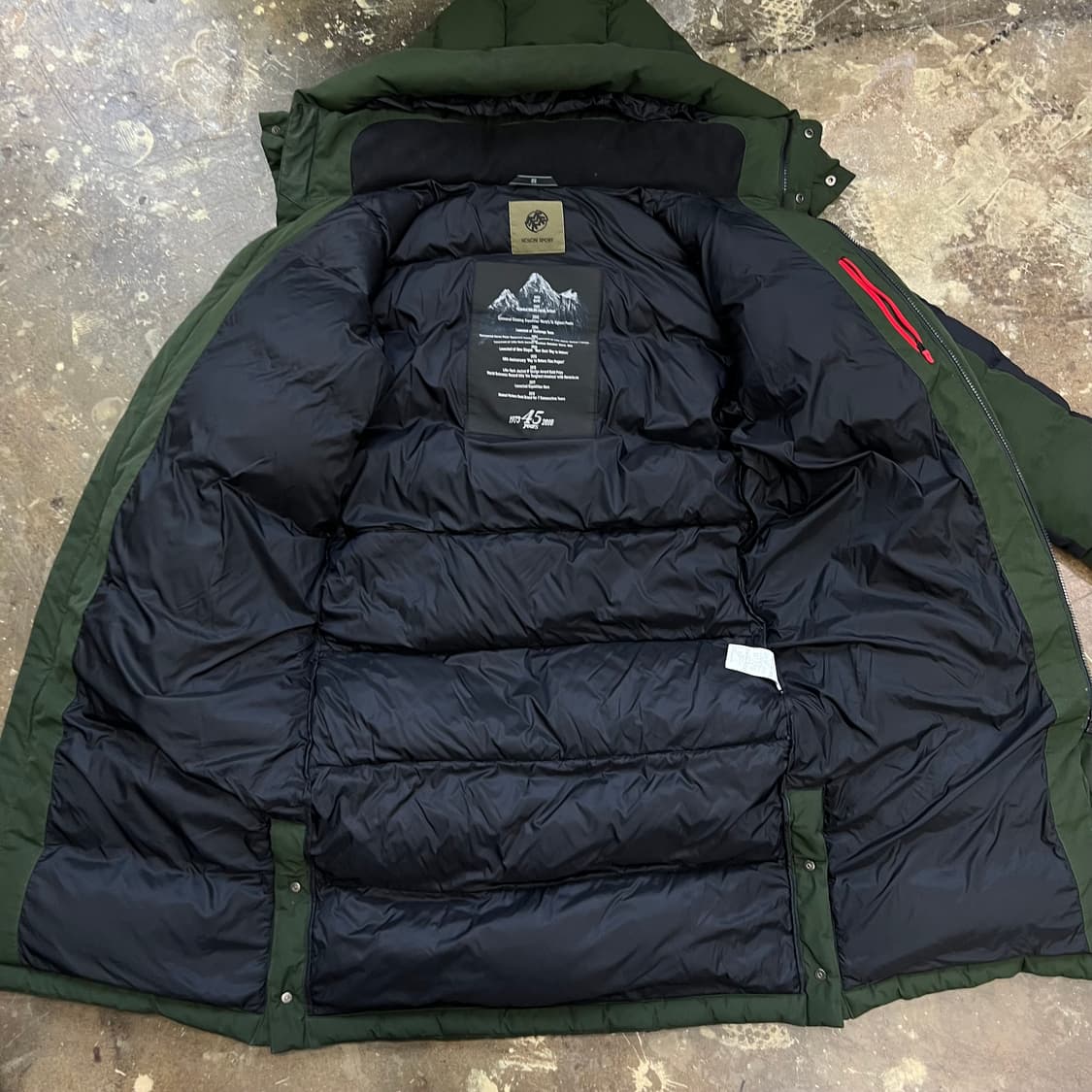 95) 코오롱스포츠 구스다운 롱패딩 점퍼 거위털 롱패딩 자켓 상품이미지4