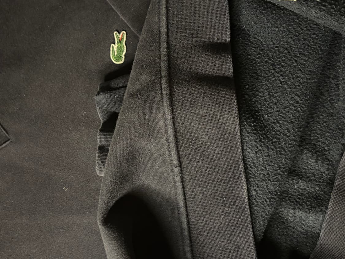 라코스테 크루넥 코튼 저지 롱슬리브 블랙네이비 상품이미지5