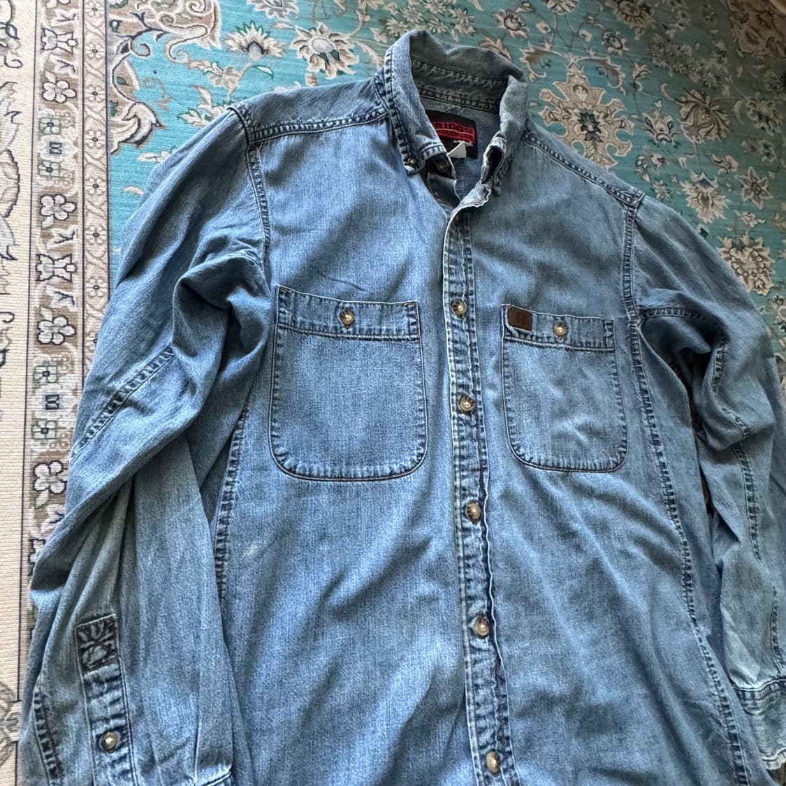 빈티지 랭글러 데님 셔츠 M 상품이미지7