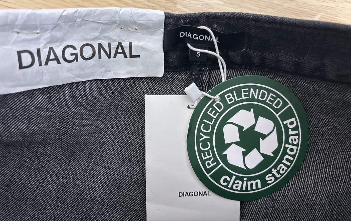 다이애그널 카고 데님 스커트 상품이미지3