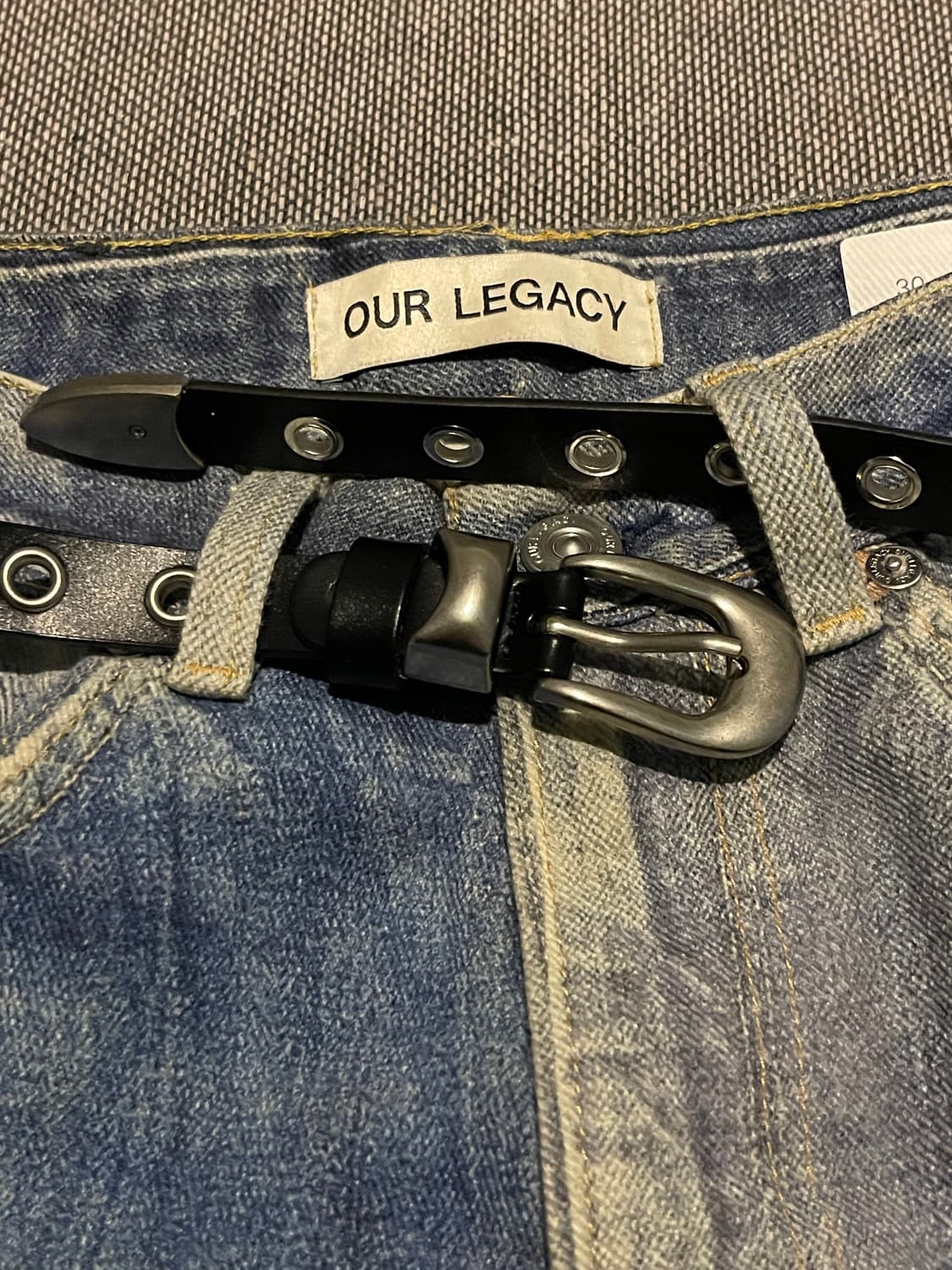 스터드 소가죽벨트 상품이미지5