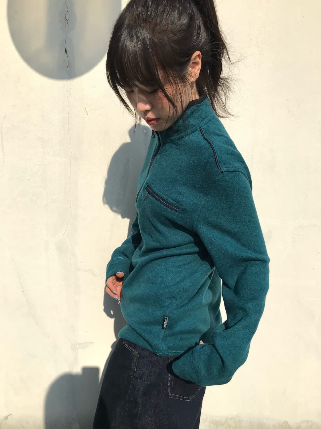 Simple life 플리스 하프 집업 상품이미지4