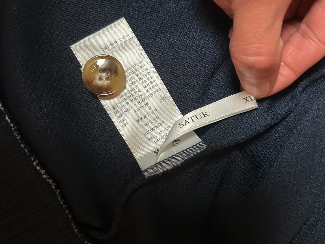 로턴 칼라 트랙 집업 자켓 클래식 네이비 상품이미지4