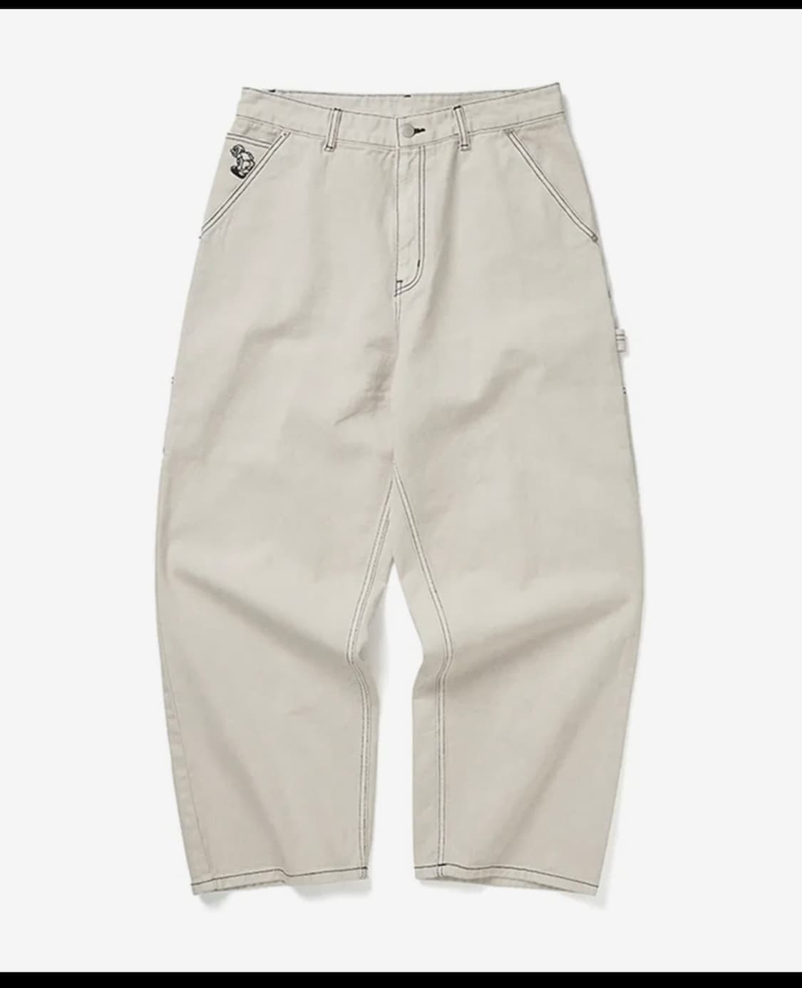 위캔더스 DRAGGY WORK PANTS 아이보리 L 상품이미지4