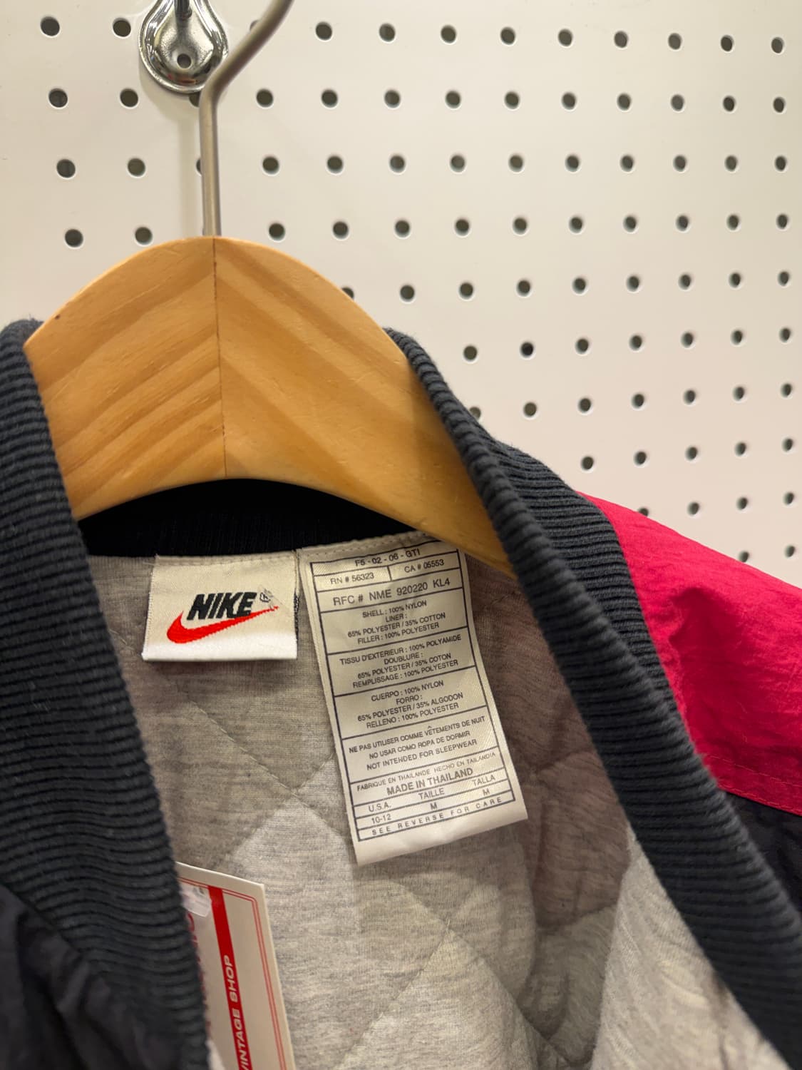 90s 나이키 빅스우시 올드스쿨 박시핏 우븐 자켓 U312 상품이미지5