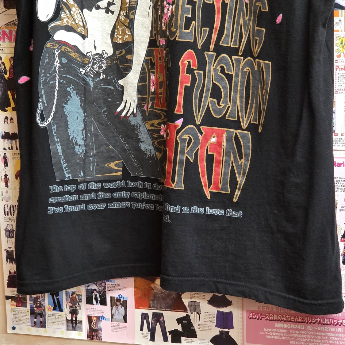 JPN 타투걸 프린팅 오리엔탈 나그랑 반팔 상품이미지7