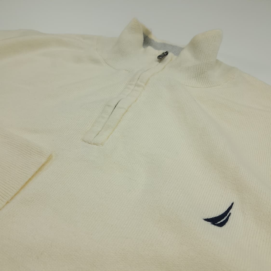 CN956 XL 노티카 아이보리 하프집업 긴팔 니트 스웨터 상품이미지6