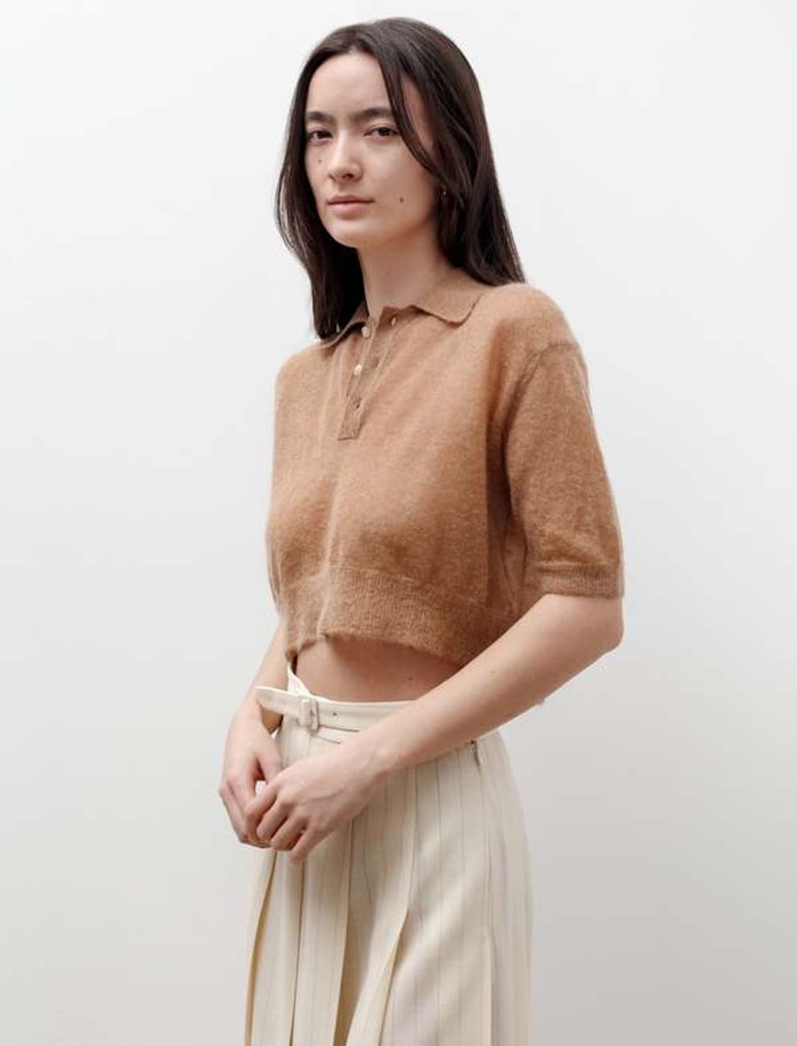 오라리 키드 모헤어 폴로 니트 숏 반팔 상품이미지7