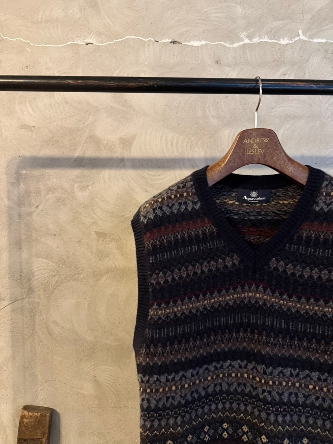 아쿠아스큐텀 페어아일 니트 베스트 100 상품이미지2