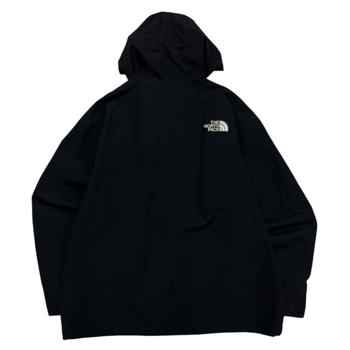 노스페이스 로고 블랙 후드 바람막이 100 상품이미지3