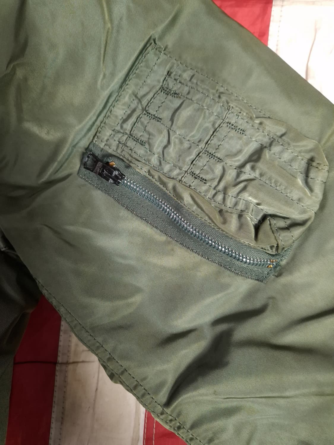 오리지날 미국제조 알파사 미공군 민수용 MA-1 항공점퍼 상품이미지5