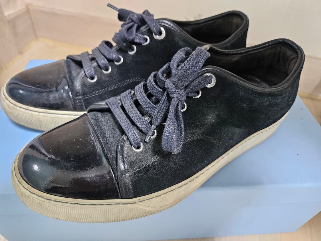 랑방 스웨이드 스니커즈 블랙 5사이즈 팔아요 상품이미지2