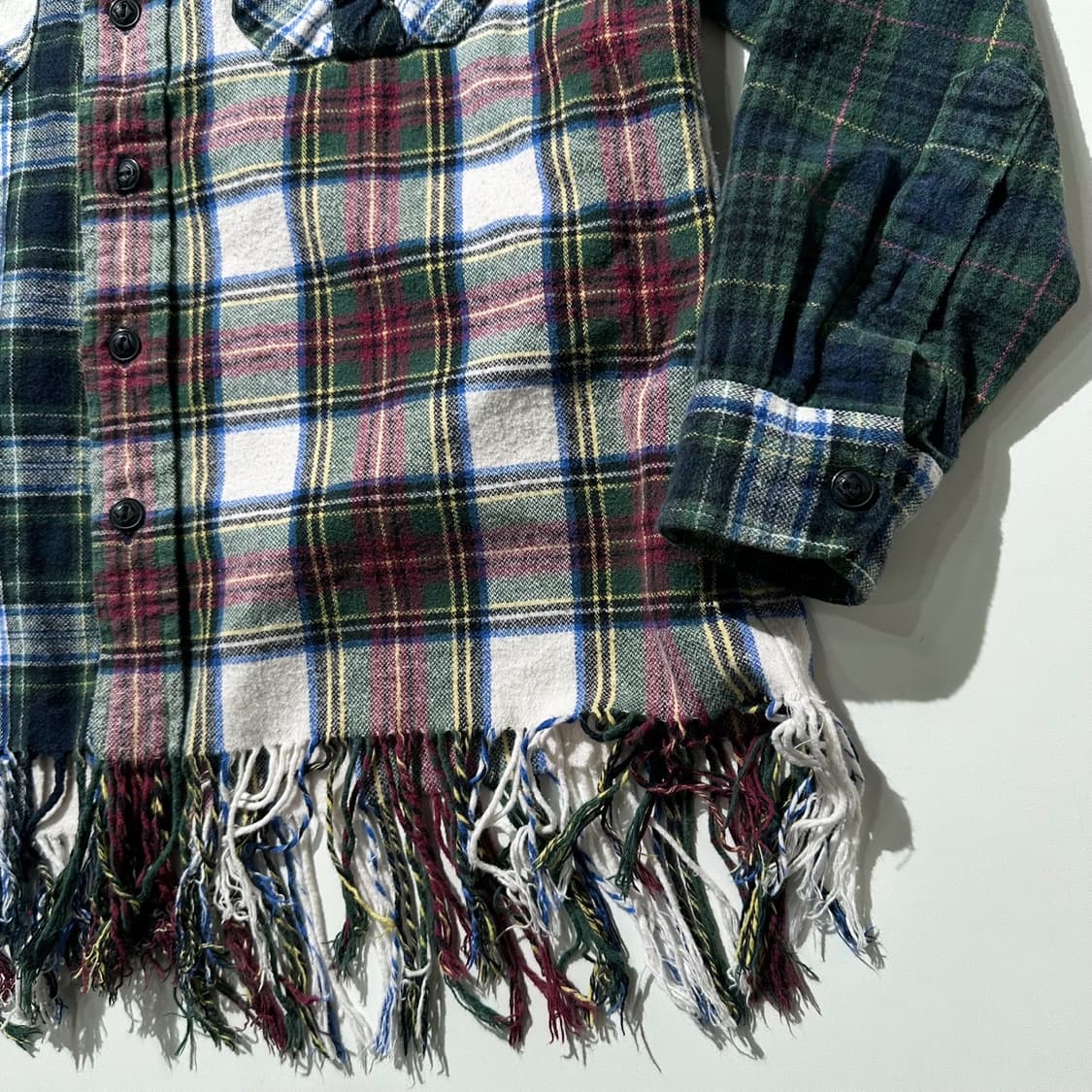 폴로 랄프로렌 체크 패치워크 프린지 셔츠 (신형QR) 상품이미지6