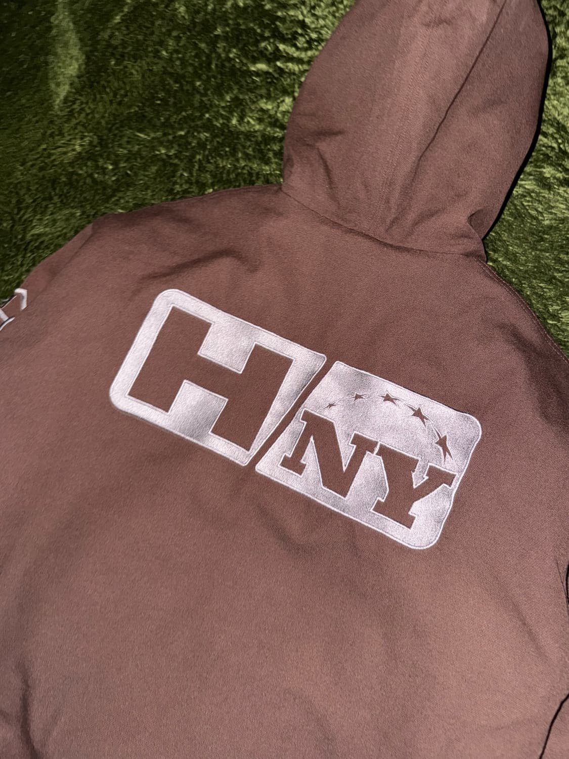 [L] 허니스쿱하우스 퀼티드 캔버스 후드 자켓 브라운 상품이미지7