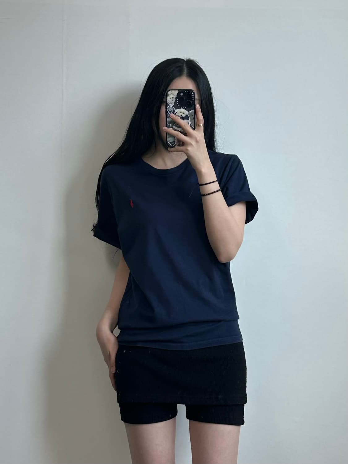 폴로 랄프로렌 자수로고 네이비 반팔 티셔츠 상품이미지1