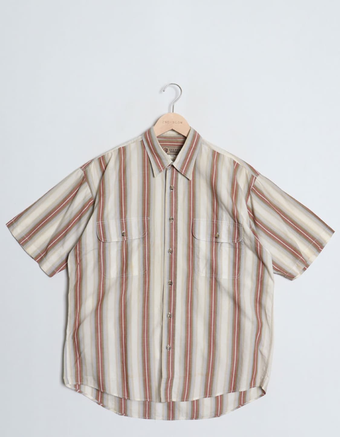 GRANRIO Stripe Work Shirts 상품이미지1