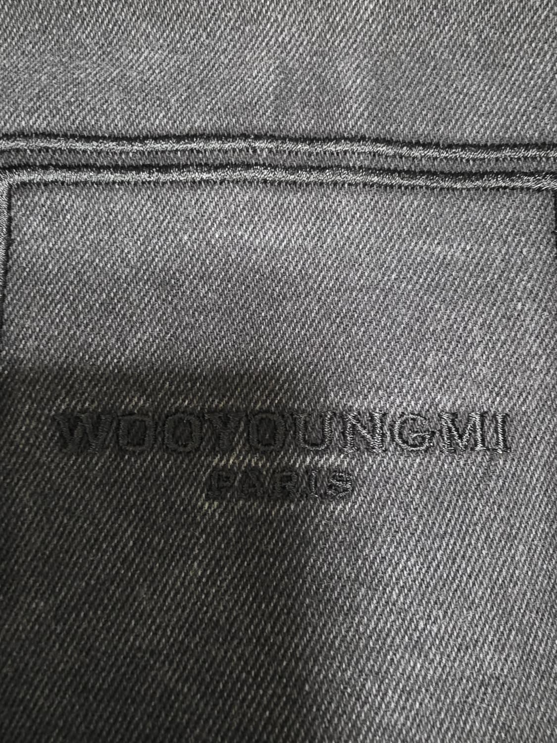 우영미 블랙 데님 셔츠 자켓 48 100-105사이즈 상품이미지4