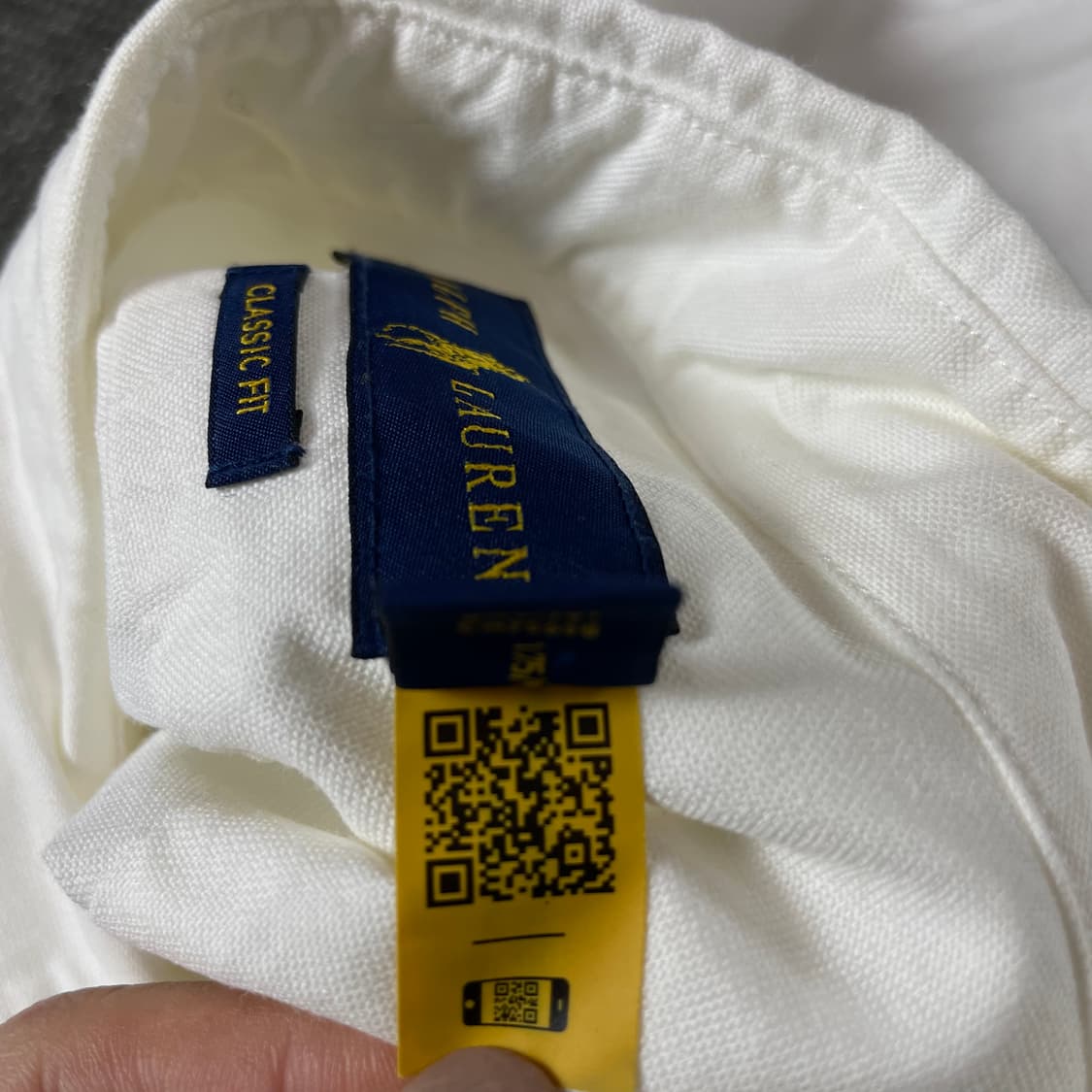 폴로랄프로렌 블루포니 화이트 긴팔 셔츠 클래식핏 M 상품이미지6