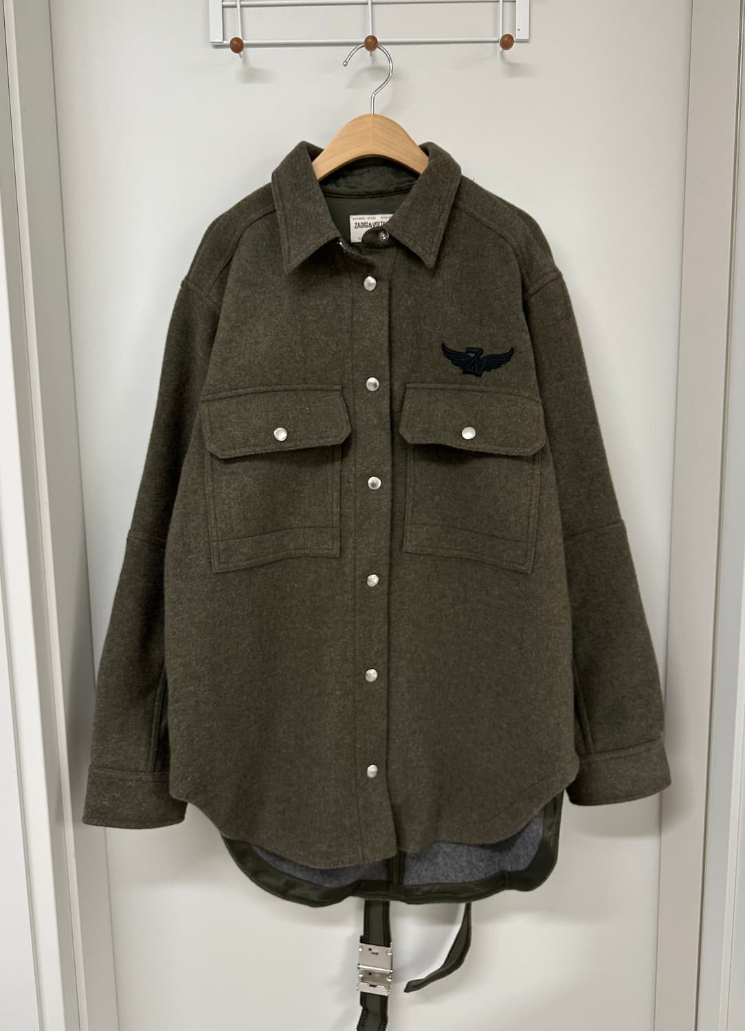 (작년구매) 자딕앤볼테르 벨티드 울 자켓 (55-66) 상품이미지5