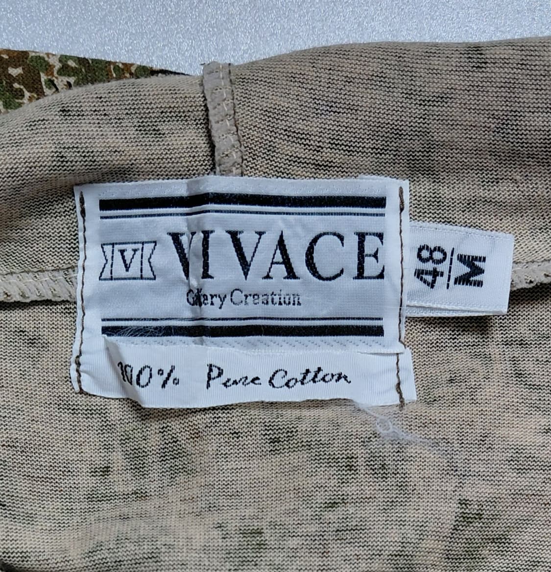 [M] VIVACE 비바체 재팬 빈티지 야자수 패턴 반팔 후드 티셔츠 상품이미지5