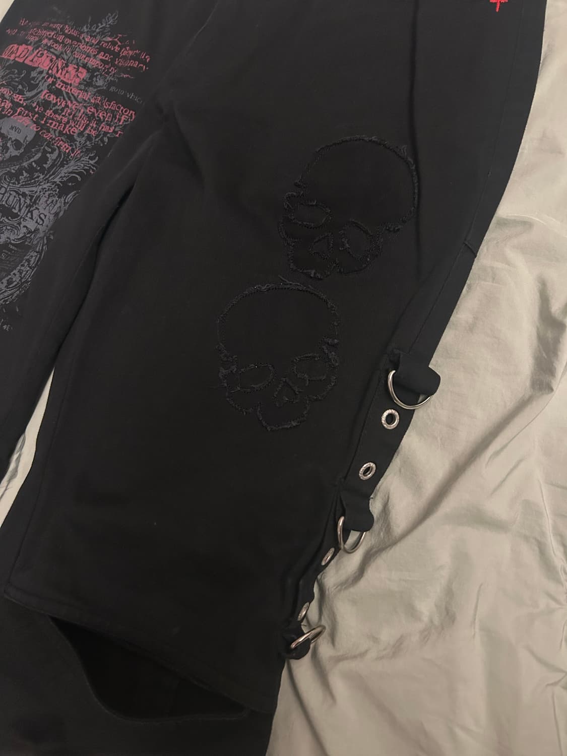 매드펑크 로우라이즈 부츠컷 팬츠 상품이미지4