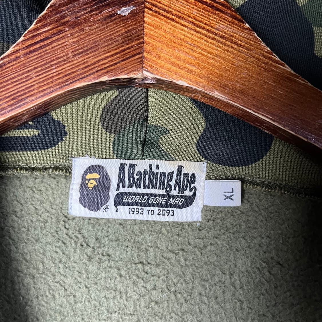 [A BATHING APE] 베이프 밀리터리 카모 패널 후드집업 상품이미지6