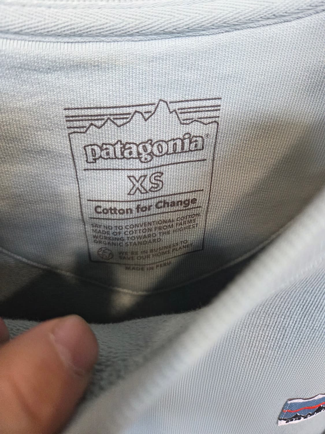 파타고니아 유기농 코튼 면 맨투맨 xs 상품이미지3