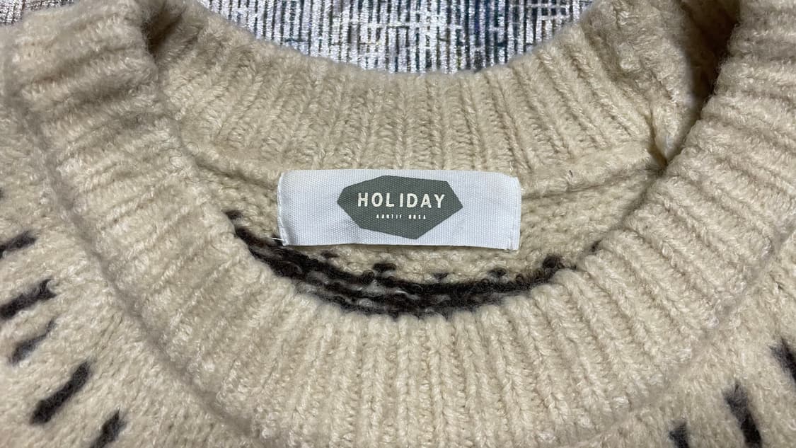 JPN 일본 HOLIDAY 노르딕 패턴 니트 상품이미지5