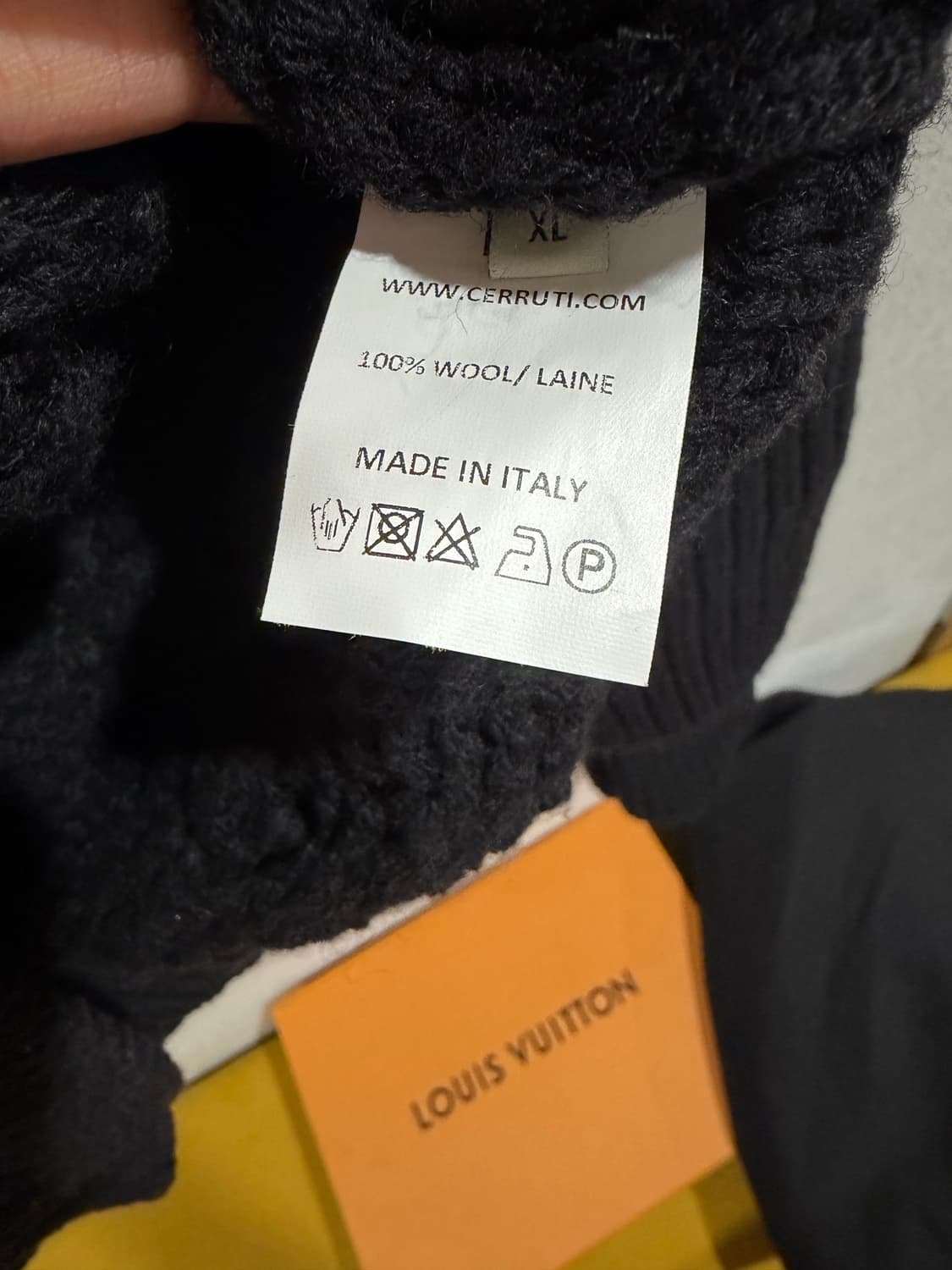 세루티 CERRUTI 1881 남성 꽈배기 울 니트 XL 상품이미지4