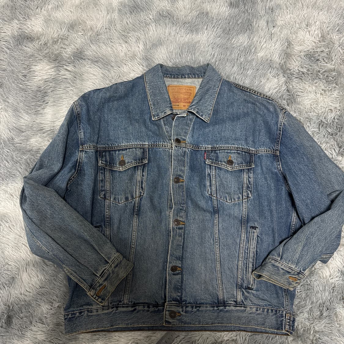 90s 리바이스 70748 데님 트러커자켓 XL사이즈 상품이미지5