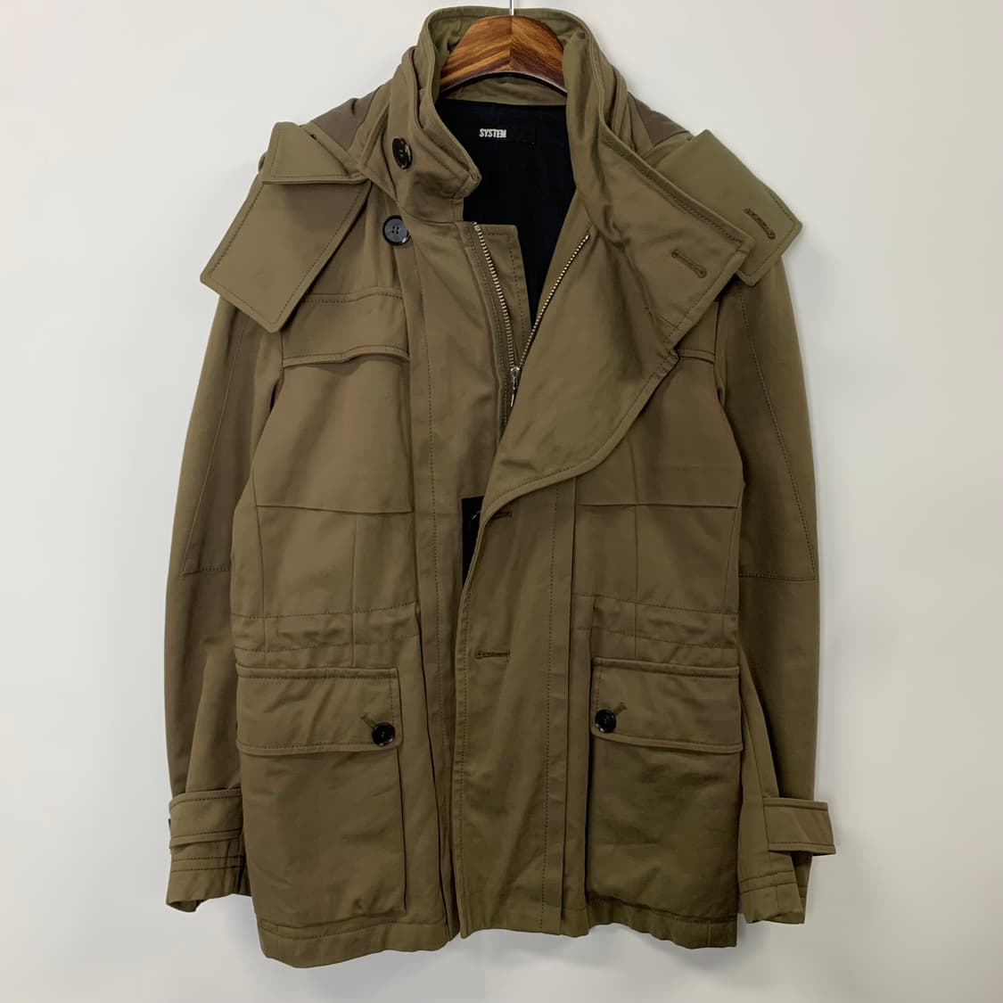 System 시스템 베이지 포켓 야상 자켓 상품이미지3