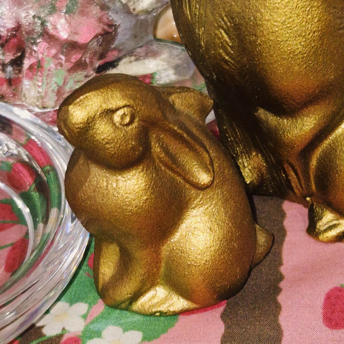 80s 엔틱 주물 토끼 가족 오브제 세트 상품이미지8