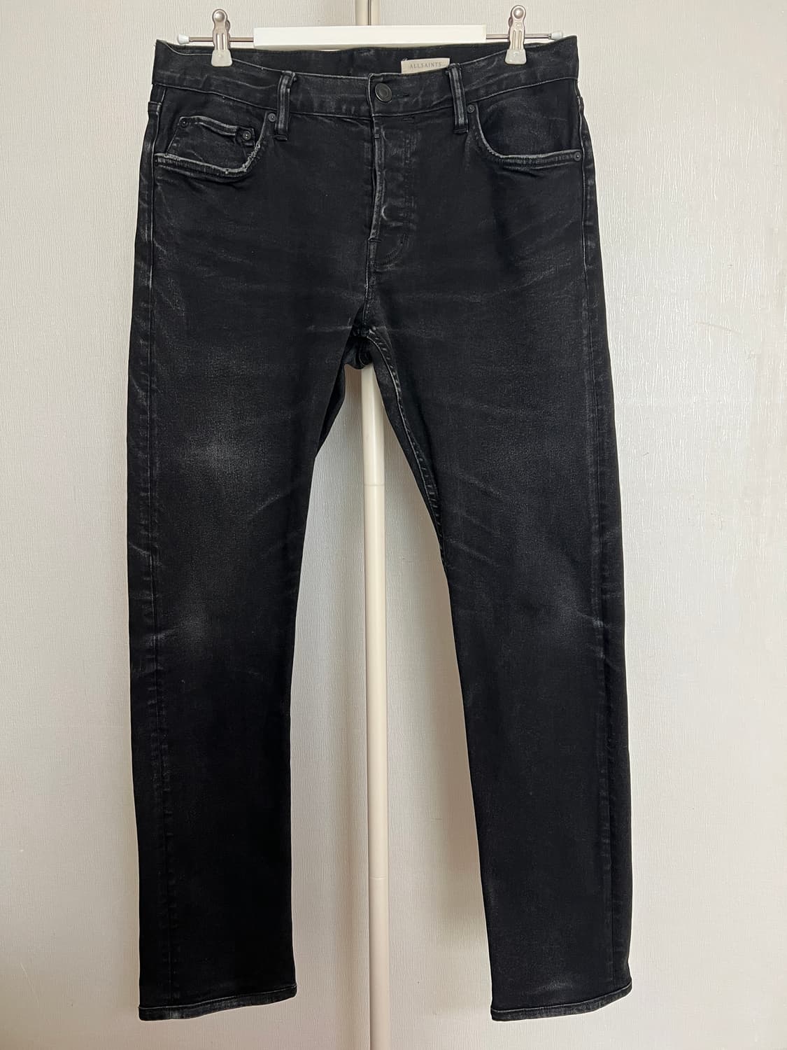 올세인츠 블랙 데님 팬츠 (33) 상품이미지1
