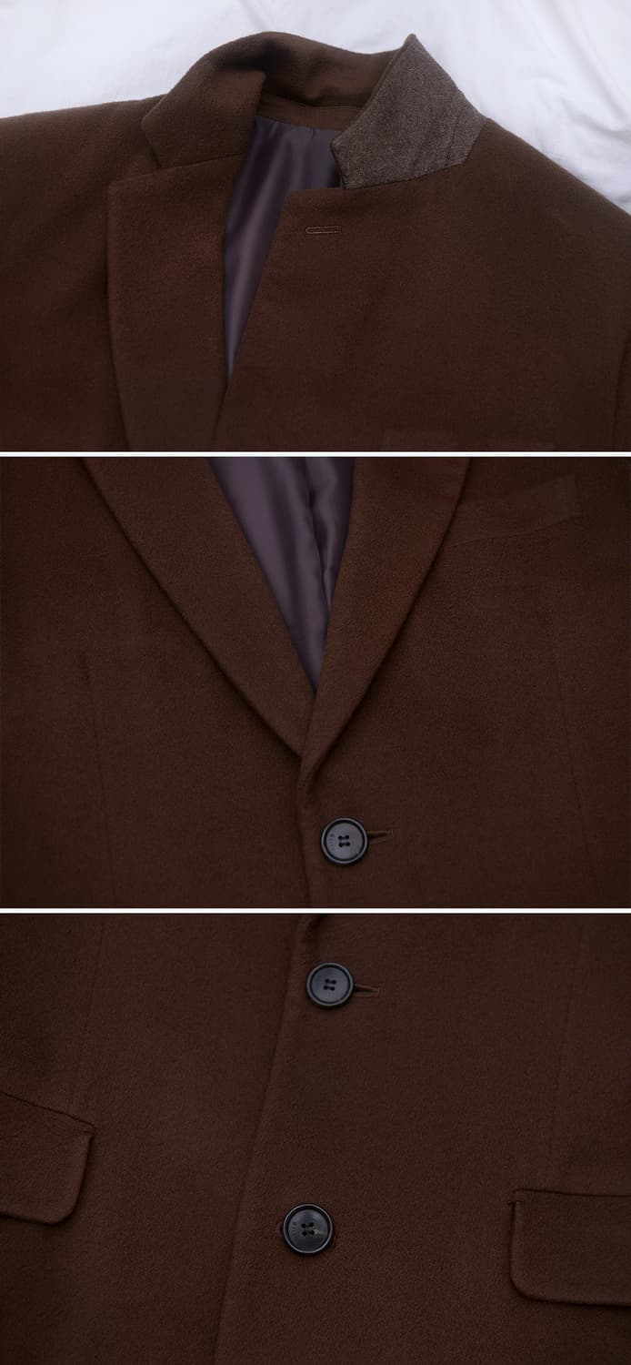 지이크 콜롬보 이태리 퓨어 캐시미어 싱글 클래식 코트 (95-100) 상품이미지9