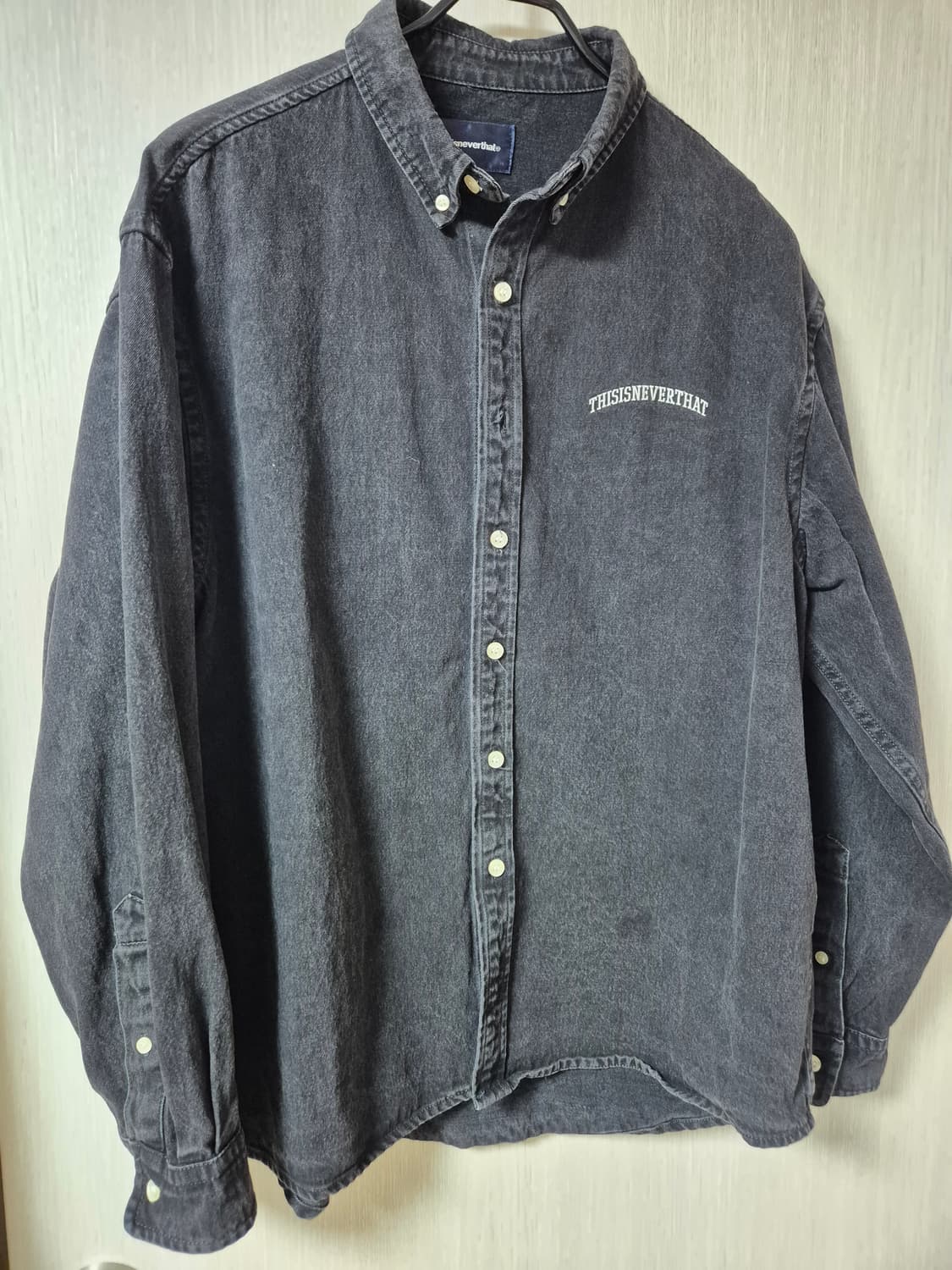 디스이즈네버댓 셔츠 청남방 M 상품이미지1