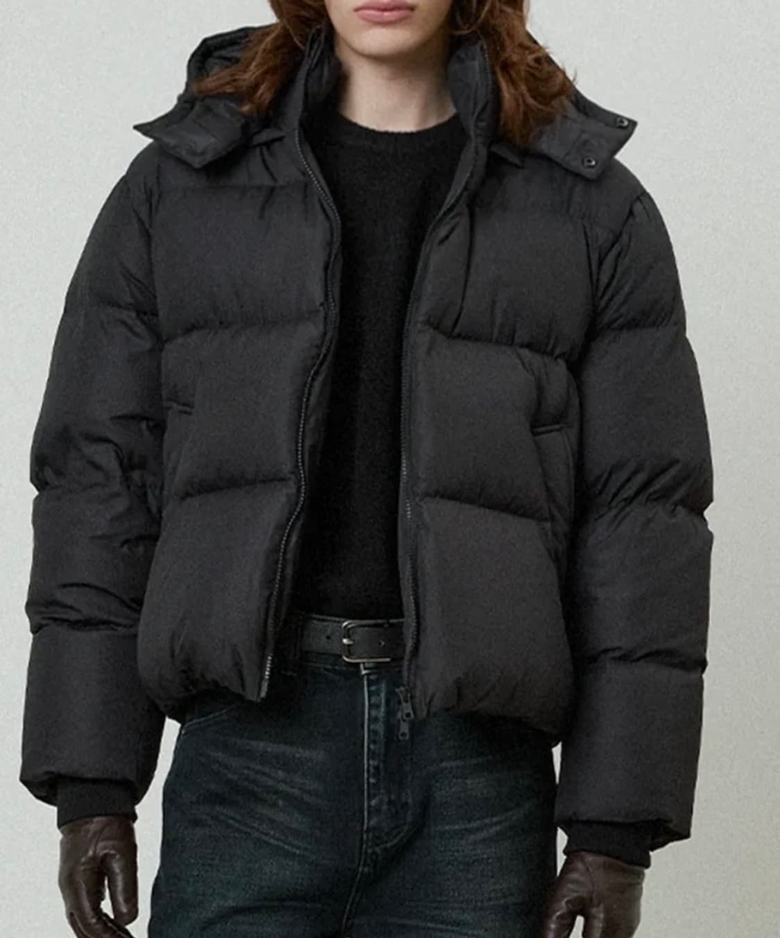 글로우 후디 덕 다운 푸퍼 자켓 블랙 상품이미지2