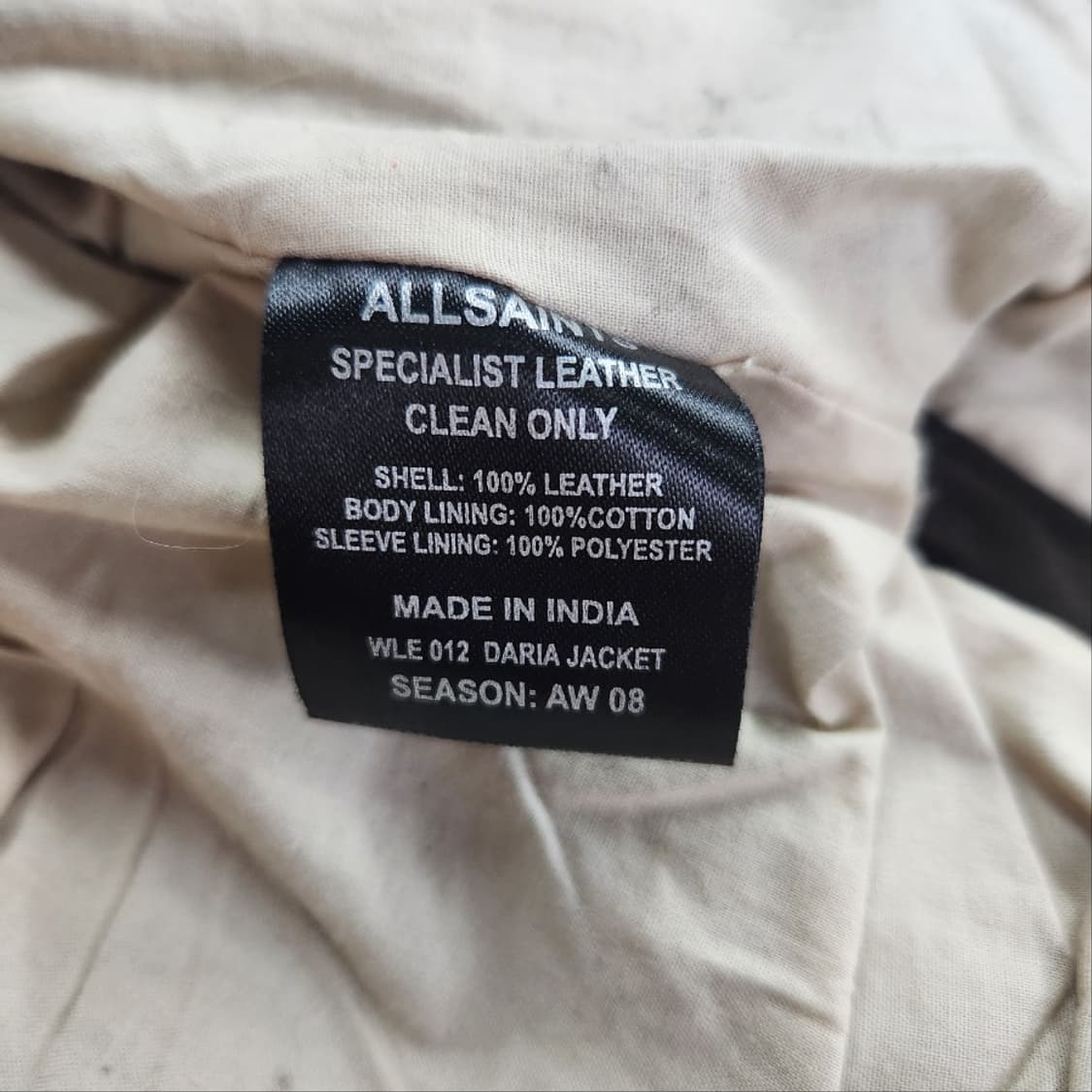 [여S]올세인츠 블랙 가죽 자켓[Y64-006] 상품이미지10