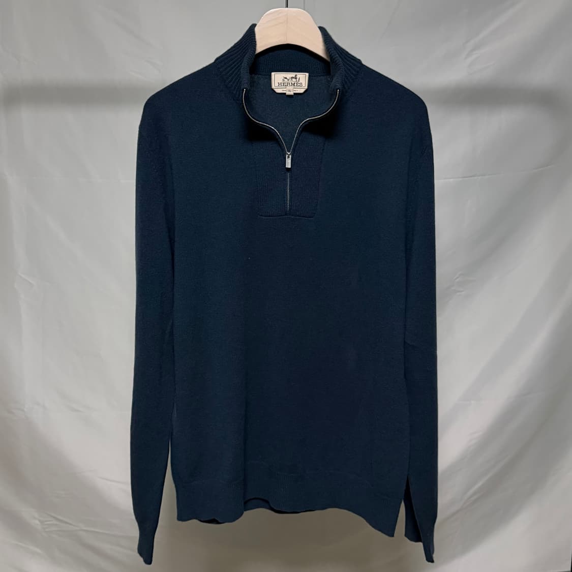 [S급/XL] 에르메스 캐시미어 하프집업 니트 상품이미지1