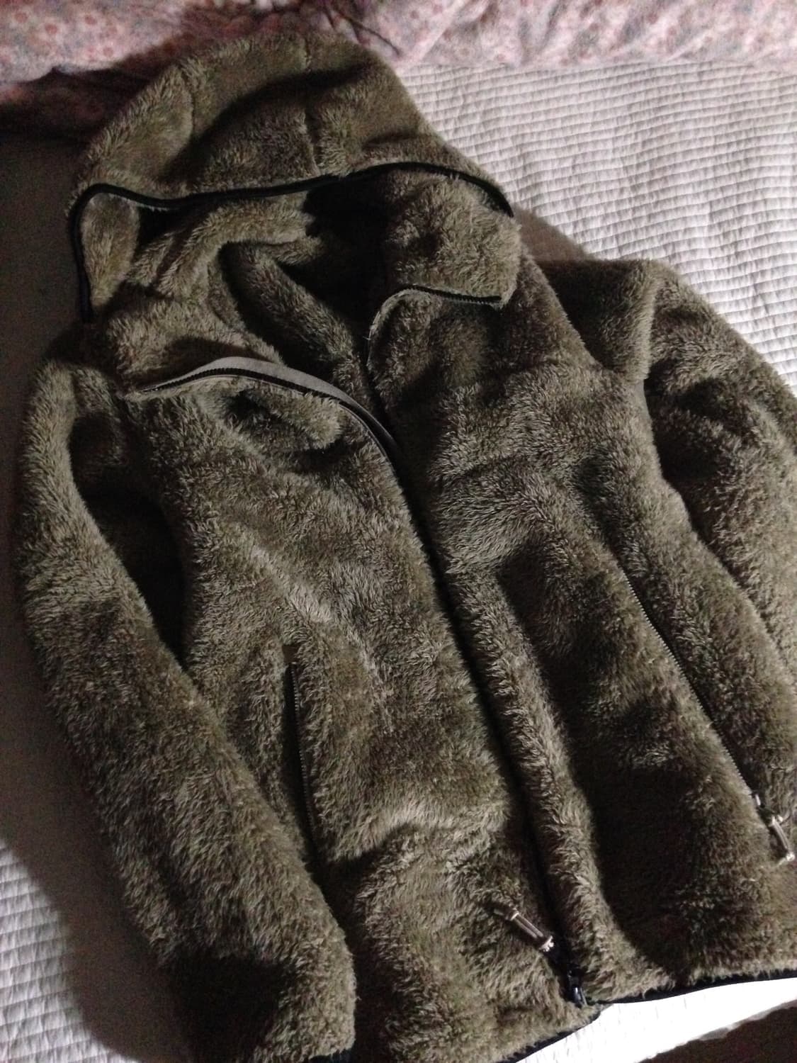 유니클로 브라운베이지 털 후리스 상품이미지1