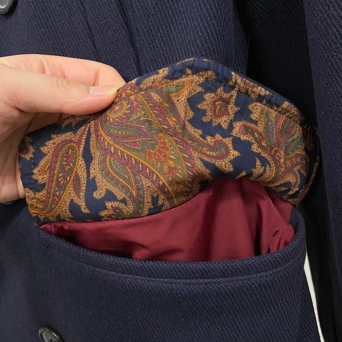 타미힐피거 울 하프 더블 코트 상품이미지6